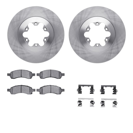 6312-48060, Rotors With 3000 Series Ceramic Brake Pads Includes Hardware